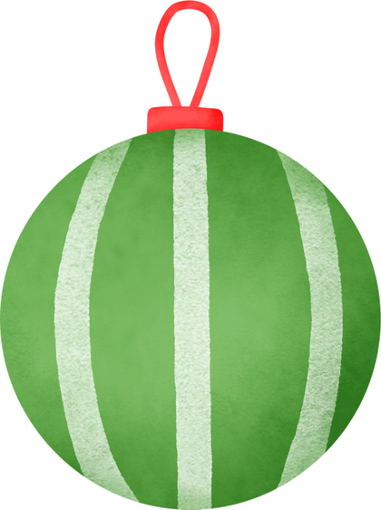 Watercolor Christmas Ornament